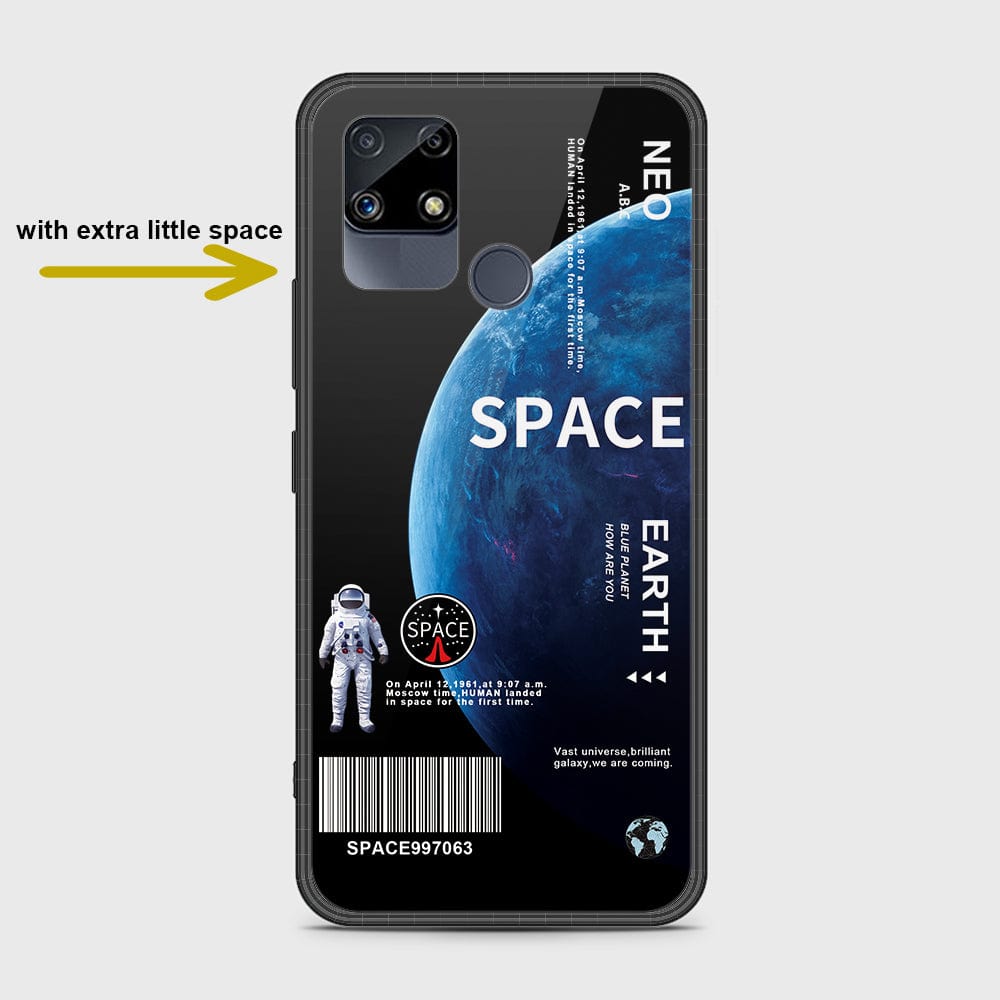 Realme Narzo 30A Cover- Limitless Series - HQ Ultra Shine Premium Infinity Glass Soft Silicon Borders Case