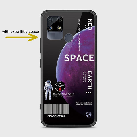 Realme Narzo 30A Cover- Limitless Series - HQ Ultra Shine Premium Infinity Glass Soft Silicon Borders Case