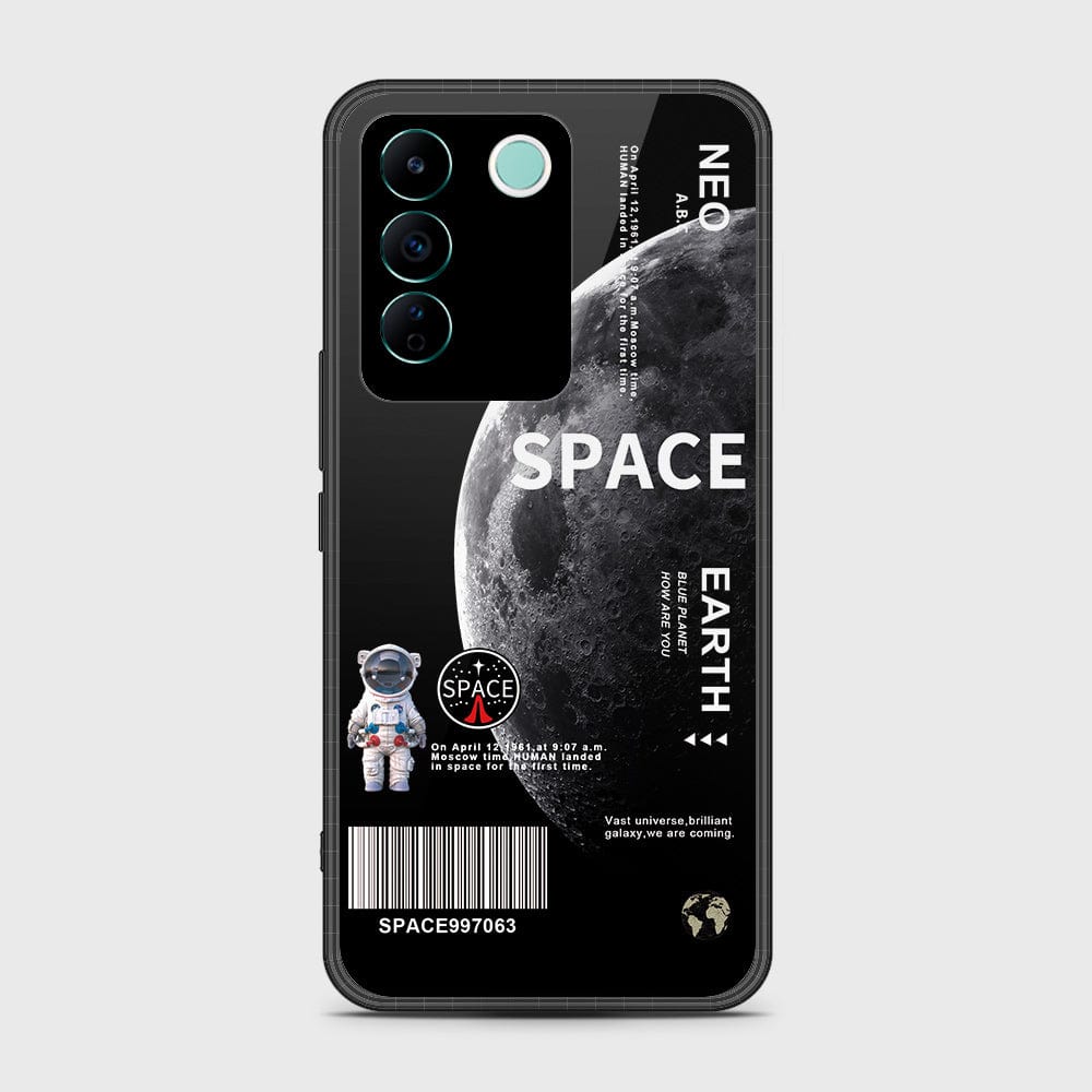 Vivo V27e Cover- Limitless Series - HQ Ultra Shine Premium Infinity Glass Soft Silicon Borders Case (Fast Delivery)