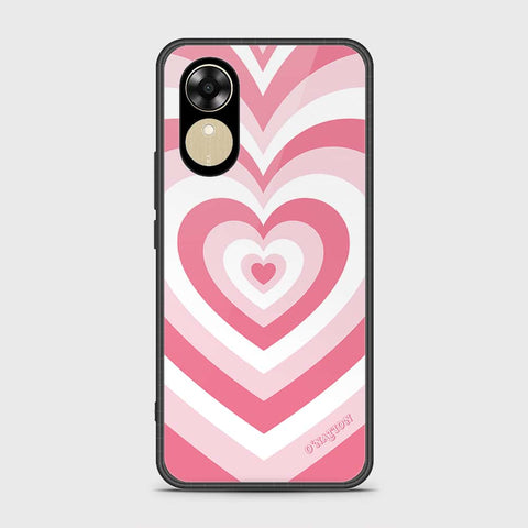 Oppo A17k Cover- O'Nation Heartbeat Series - HQ Ultra Shine Premium Infinity Glass Soft Silicon Borders Case