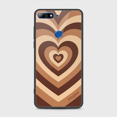 Huawei Y7 Prime 2018 Cover - O'Nation Heartbeat Series - HQ Ultra Shine Premium Infinity Glass Soft Silicon Borders Case