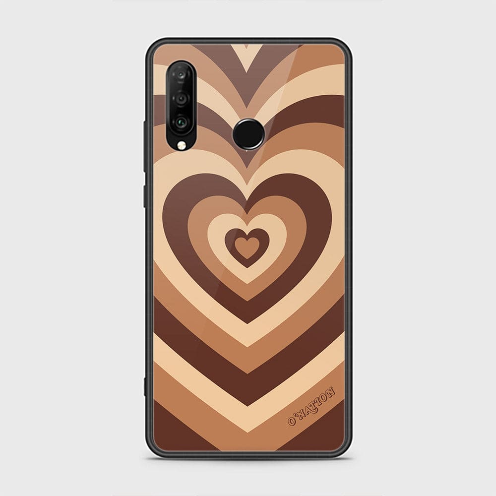 Huawei P30 lite Cover - O'Nation Heartbeat Series - HQ Ultra Shine Premium Infinity Glass Soft Silicon Borders Case