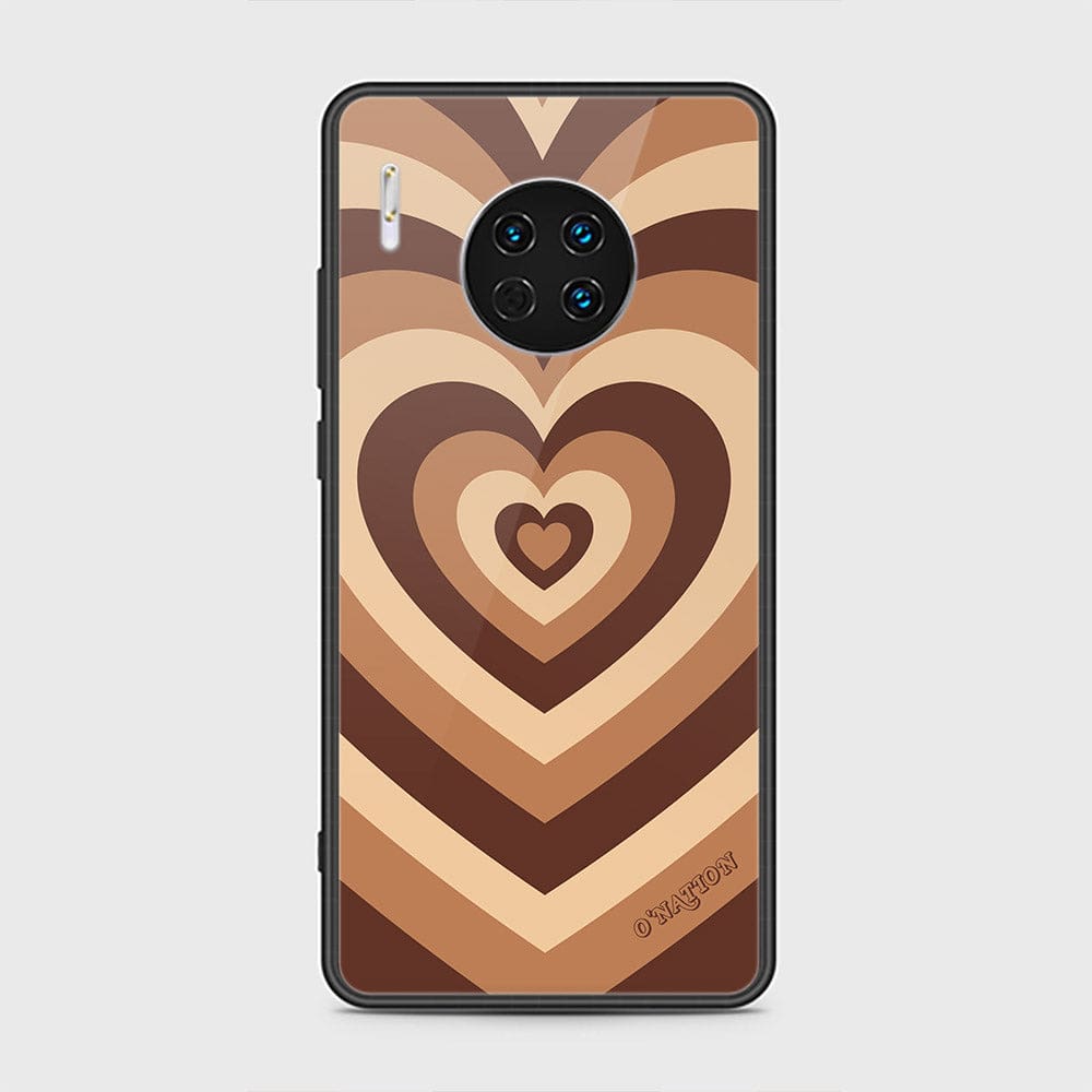 Huawei Mate 30 Cover - O'Nation Heartbeat Series - HQ Ultra Shine Premium Infinity Glass Soft Silicon Borders Case