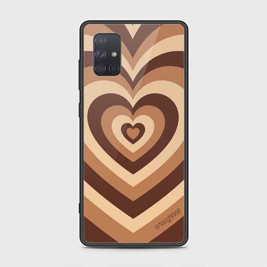 Samsung Galaxy A71 Cover - O'Nation Heartbeat Series - HQ Ultra Shine Premium Infinity Glass Soft Silicon Borders Case