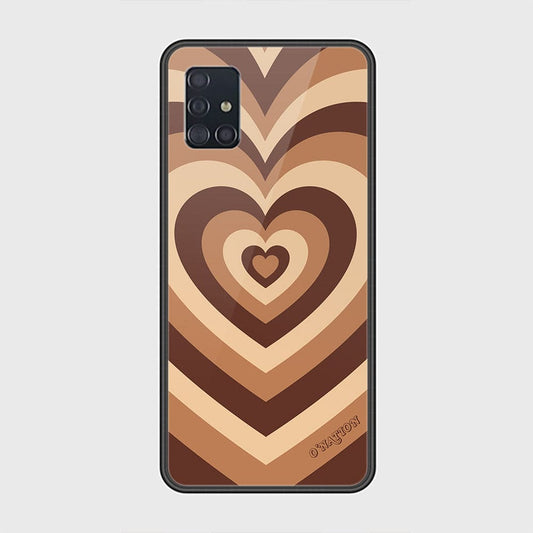 Samsung Galaxy A51 Cover - O'Nation Heartbeat Series - HQ Ultra Shine Premium Infinity Glass Soft Silicon Borders Case