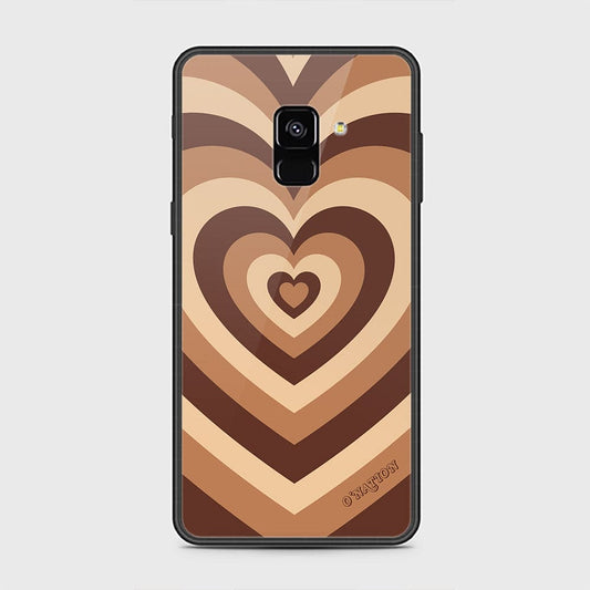 Samsung Galaxy A8 2018 Cover - O'Nation Heartbeat Series - HQ Ultra Shine Premium Infinity Glass Soft Silicon Borders Case