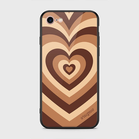 iPhone 8 / 7 Cover - O'Nation Heartbeat Series - HQ Ultra Shine Premium Infinity Glass Soft Silicon Borders Case