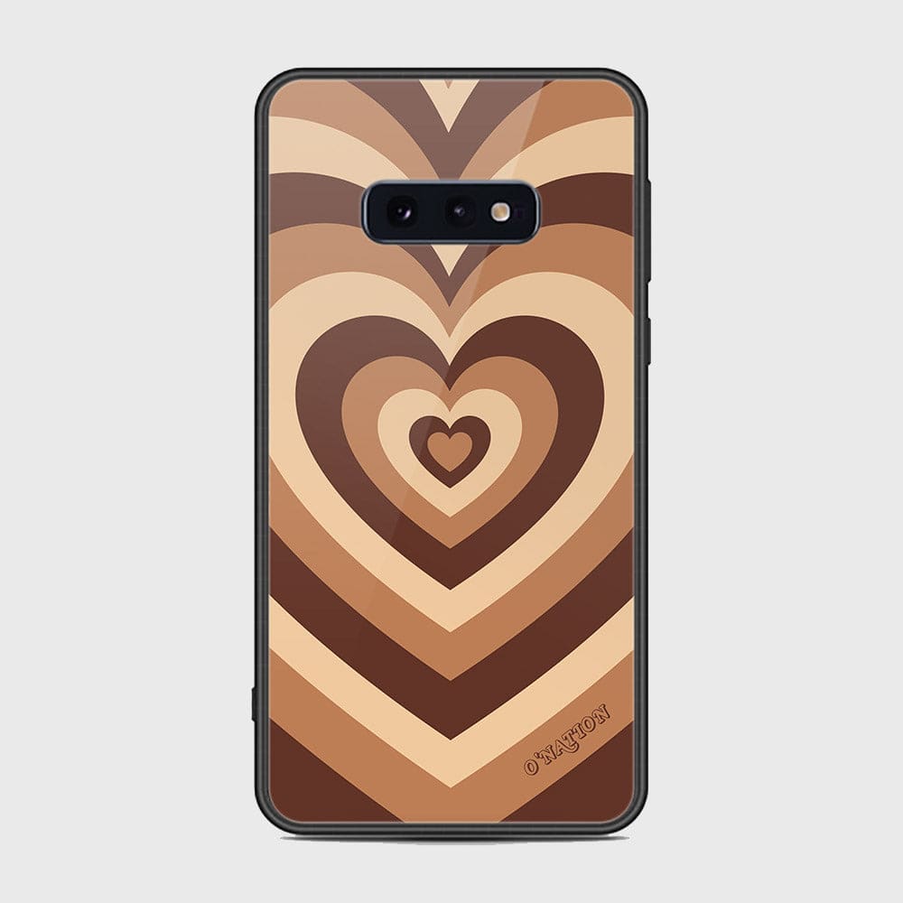 Samsung Galaxy S10e Cover - O'Nation Heartbeat Series - HQ Ultra Shine Premium Infinity Glass Soft Silicon Borders Case