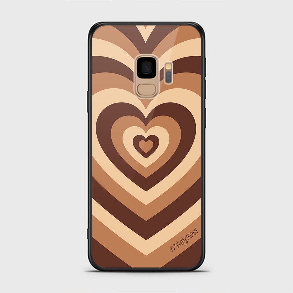 Samsung Galaxy S9 Cover - O'Nation Heartbeat Series - HQ Ultra Shine Premium Infinity Glass Soft Silicon Borders Case