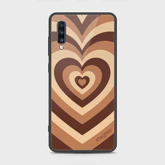 Samsung Galaxy A70 Cover - O'Nation Heartbeat Series - HQ Ultra Shine Premium Infinity Glass Soft Silicon Borders Case