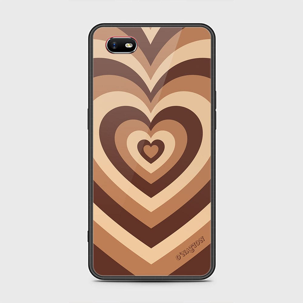 Oppo A1k Cover - O'Nation Heartbeat Series - HQ Ultra Shine Premium Infinity Glass Soft Silicon Borders Case