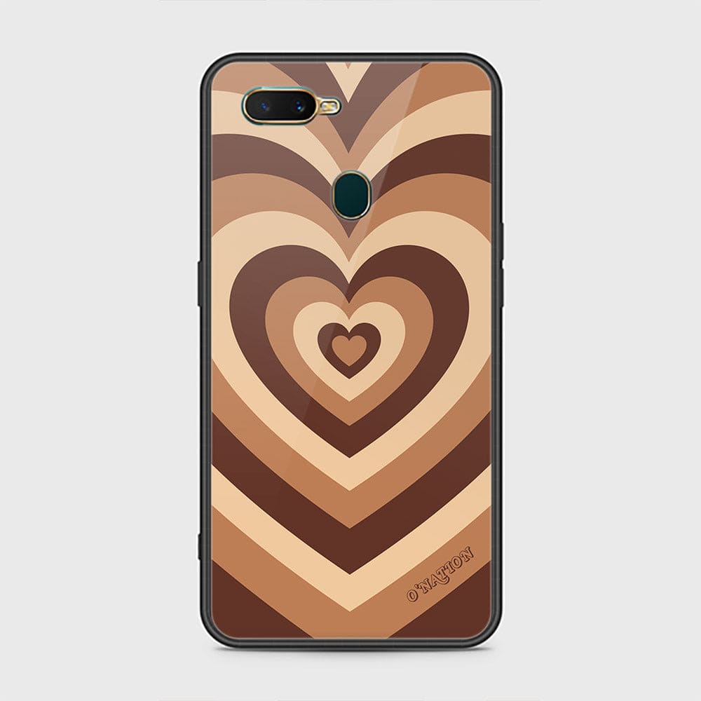 Oppo A7 Cover - O'Nation Heartbeat Series - HQ Ultra Shine Premium Infinity Glass Soft Silicon Borders Case