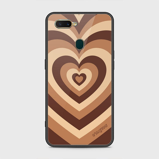 Oppo A7 Cover - O'Nation Heartbeat Series - HQ Ultra Shine Premium Infinity Glass Soft Silicon Borders Case