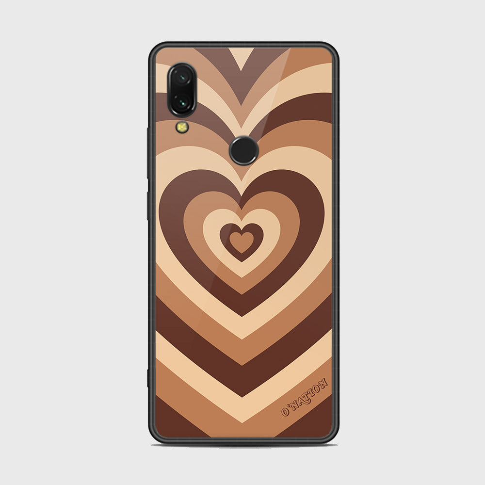 Xiaomi Redmi 7 Cover - O'Nation Heartbeat Series - HQ Ultra Shine Premium Infinity Glass Soft Silicon Borders Case
