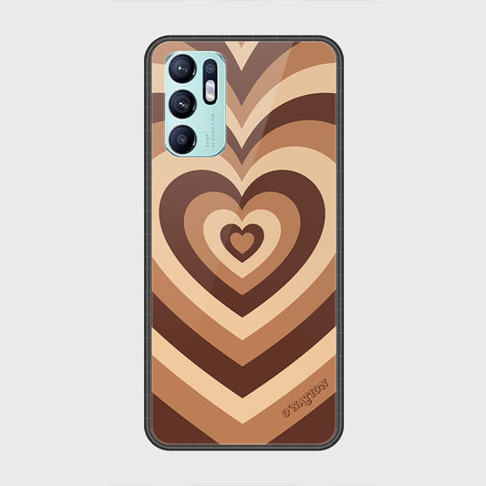 Oppo Reno 6 Cover - O'Nation Heartbeat Series - HQ Ultra Shine Premium Infinity Glass Soft Silicon Borders Case