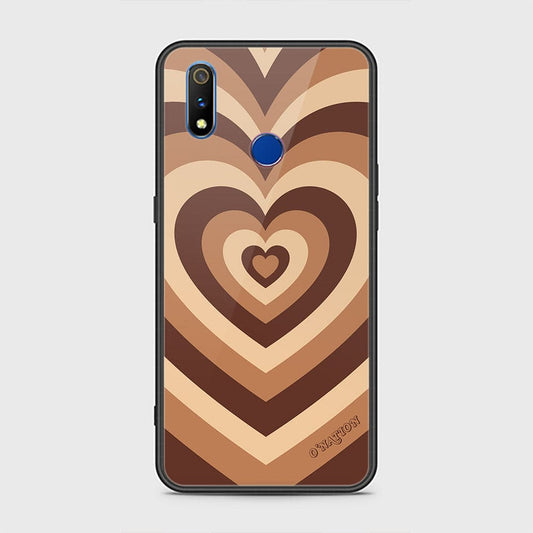 Realme 3 Cover - O'Nation Heartbeat Series - HQ Ultra Shine Premium Infinity Glass Soft Silicon Borders Case