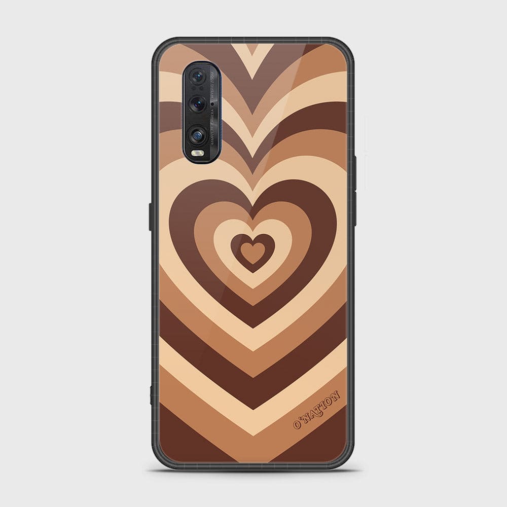 Oppo Find X2 Cover - O'Nation Heartbeat Series - HQ Ultra Shine Premium Infinity Glass Soft Silicon Borders Case