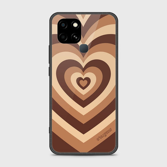 Infinix Smart 6 Cover - O'Nation Heartbeat Series - HQ Ultra Shine Premium Infinity Glass Soft Silicon Borders Case