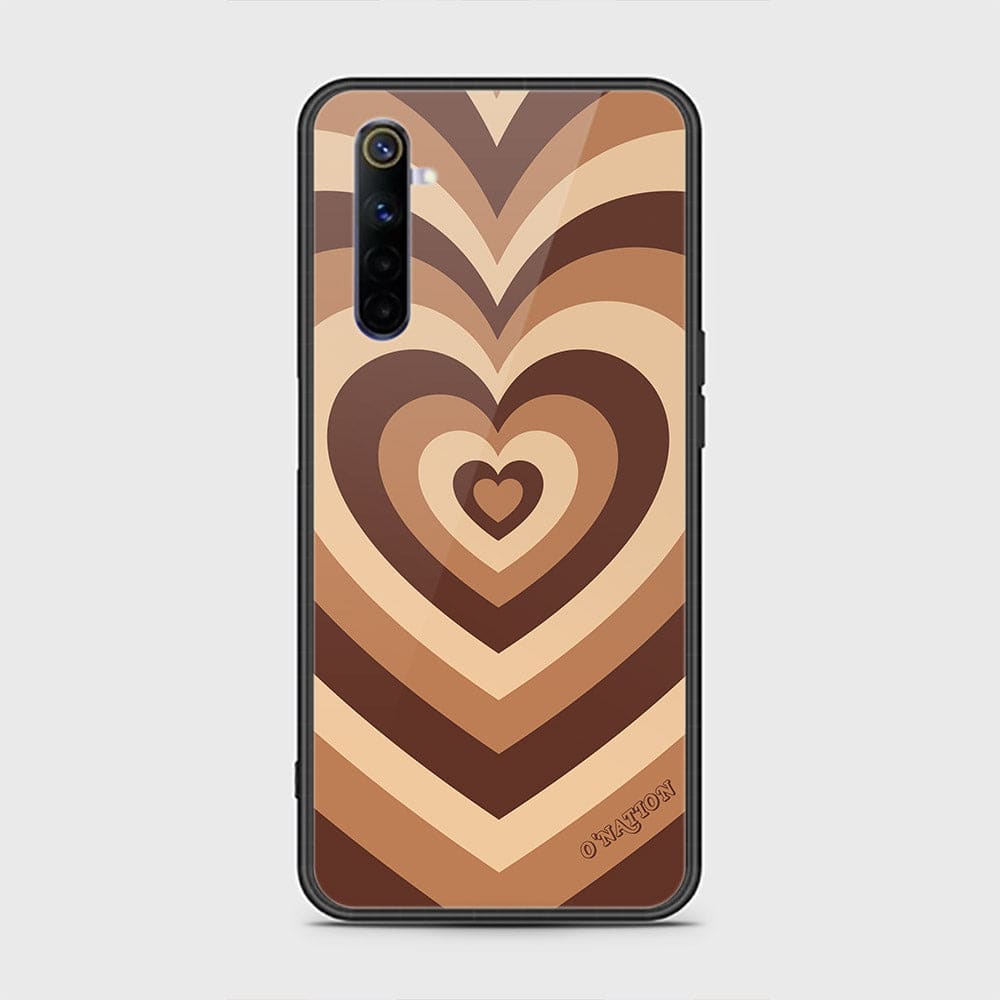 Realme 6 Cover - O'Nation Heartbeat Series - HQ Ultra Shine Premium Infinity Glass Soft Silicon Borders Case