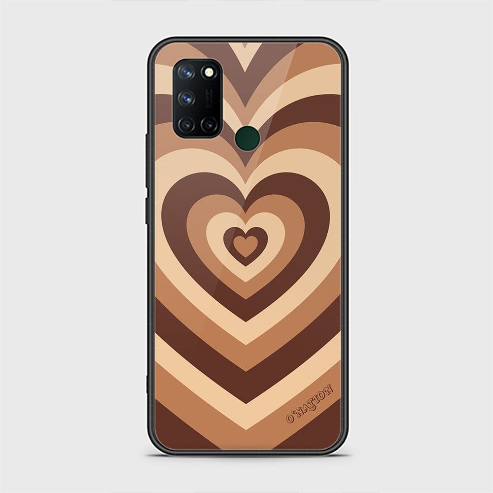 Realme 7i Cover - O'Nation Heartbeat Series - HQ Ultra Shine Premium Infinity Glass Soft Silicon Borders Case