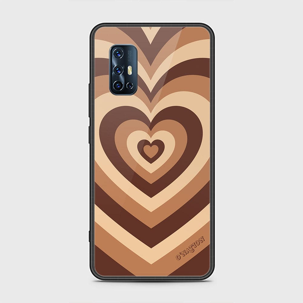 Vivo V17 Cover - O'Nation Heartbeat Series - HQ Ultra Shine Premium Infinity Glass Soft Silicon Borders Case