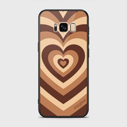 Samsung Galaxy S8 Cover - O'Nation Heartbeat Series - HQ Ultra Shine Premium Infinity Glass Soft Silicon Borders Case