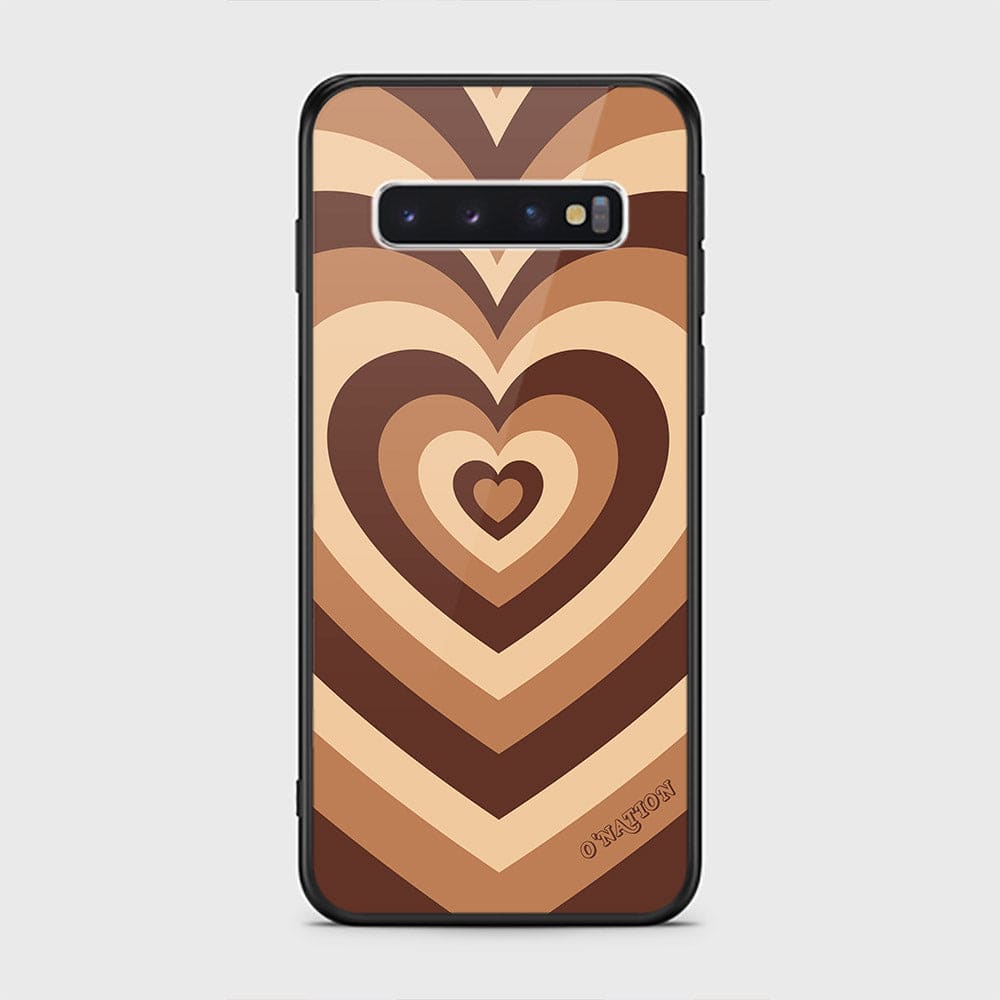 Samsung Galaxy S10 Cover - O'Nation Heartbeat Series - HQ Ultra Shine Premium Infinity Glass Soft Silicon Borders Case