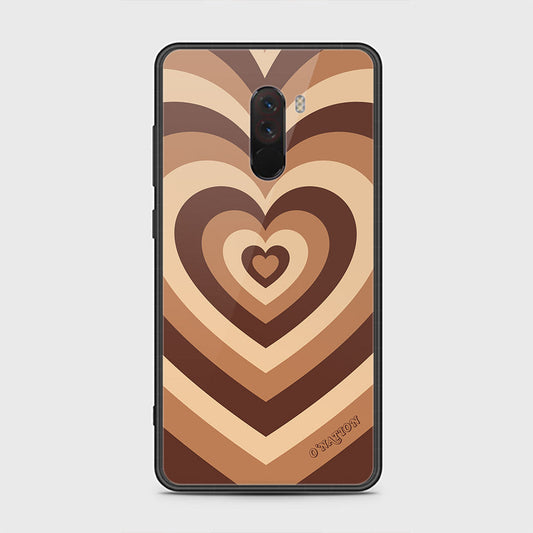Xiaomi Pocophone F1 Cover - O'Nation Heartbeat Series - HQ Ultra Shine Premium Infinity Glass Soft Silicon Borders Case