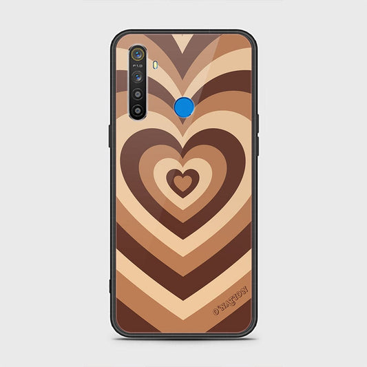 Realme 5 Cover - O'Nation Heartbeat Series - HQ Ultra Shine Premium Infinity Glass Soft Silicon Borders Case