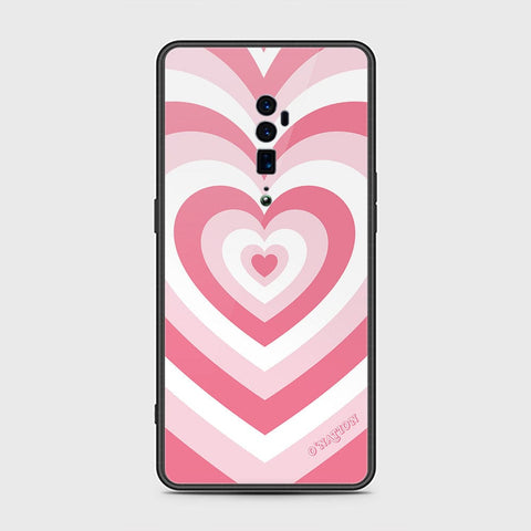 Oppo Reno 10x Zoom Cover - O'Nation Heartbeat Series - HQ Ultra Shine Premium Infinity Glass Soft Silicon Borders Case