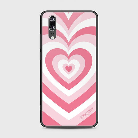 Huawei P20 Cover - O'Nation Heartbeat Series - HQ Ultra Shine Premium Infinity Glass Soft Silicon Borders Case
