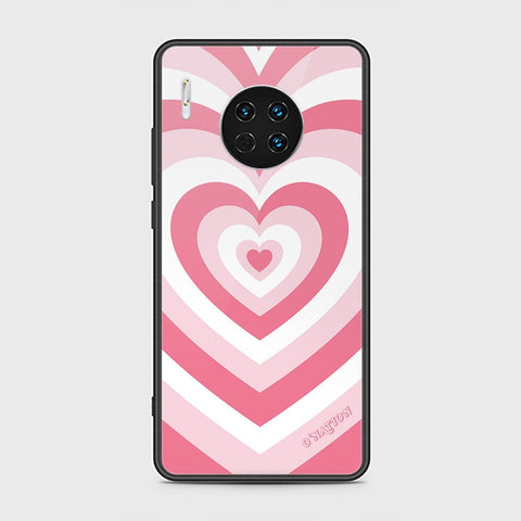 Huawei Mate 30 Cover - O'Nation Heartbeat Series - HQ Ultra Shine Premium Infinity Glass Soft Silicon Borders Case