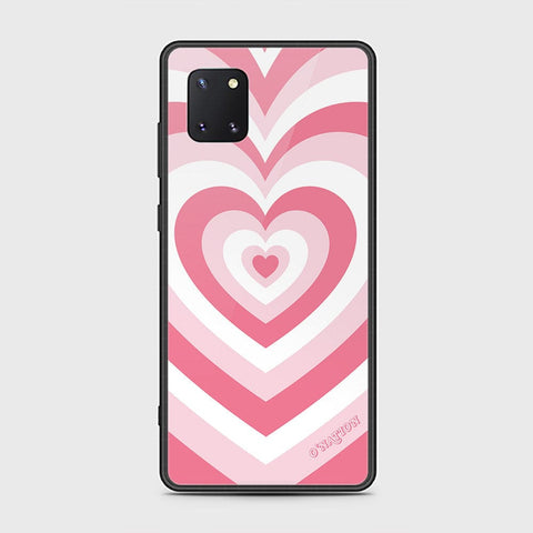 Samsung Galaxy Note 10 Lite Cover - O'Nation Heartbeat Series - HQ Ultra Shine Premium Infinity Glass Soft Silicon Borders Case