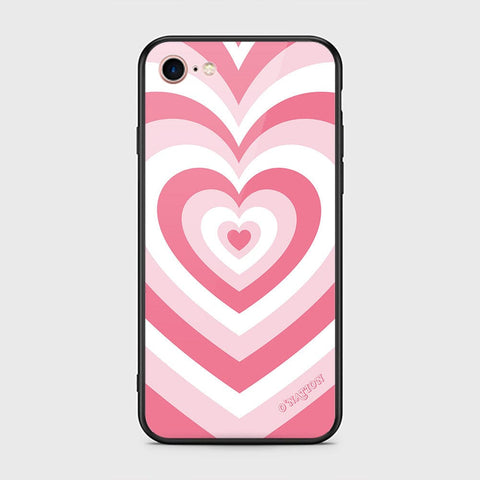 iPhone 8 / 7 Cover - O'Nation Heartbeat Series - HQ Ultra Shine Premium Infinity Glass Soft Silicon Borders Case