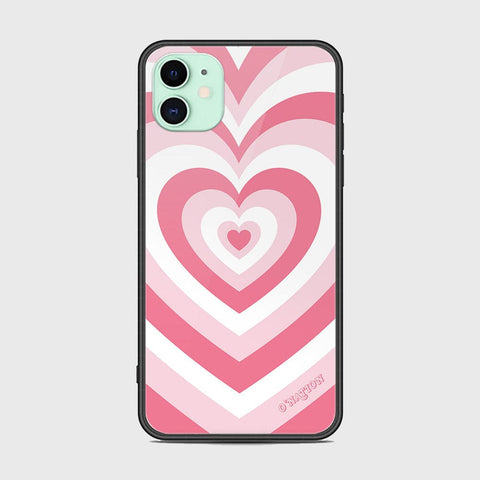 iPhone 11 Cover - O'Nation Heartbeat Series - HQ Ultra Shine Premium Infinity Glass Soft Silicon Borders Case