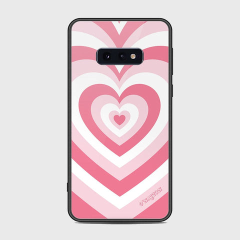 Samsung Galaxy S10e Cover - O'Nation Heartbeat Series - HQ Ultra Shine Premium Infinity Glass Soft Silicon Borders Case