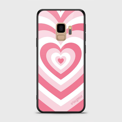 Samsung Galaxy S9 Cover - O'Nation Heartbeat Series - HQ Ultra Shine Premium Infinity Glass Soft Silicon Borders Case