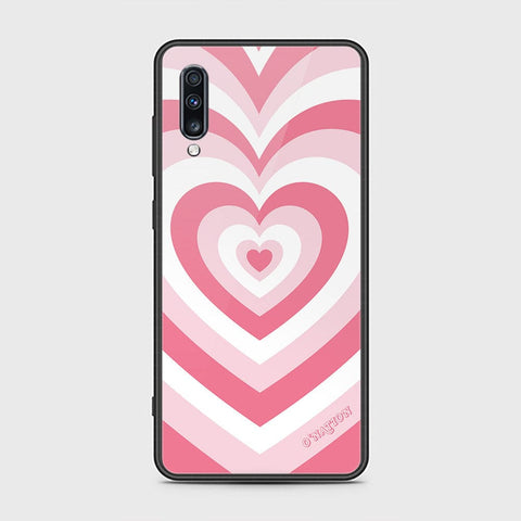 Samsung Galaxy A70s Cover - O'Nation Heartbeat Series - HQ Ultra Shine Premium Infinity Glass Soft Silicon Borders Case