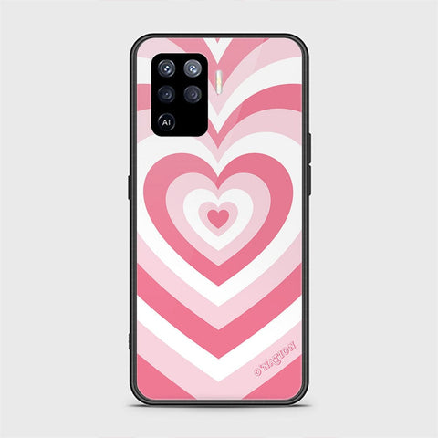 Oppo A94 Cover - O'Nation Heartbeat Series - HQ Ultra Shine Premium Infinity Glass Soft Silicon Borders Case