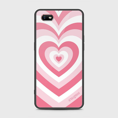 Oppo A1k Cover - O'Nation Heartbeat Series - HQ Ultra Shine Premium Infinity Glass Soft Silicon Borders Case