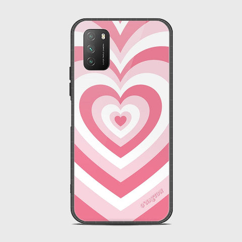 Xiaomi Poco M3 Cover - O'Nation Heartbeat Series - HQ Ultra Shine Premium Infinity Glass Soft Silicon Borders Case