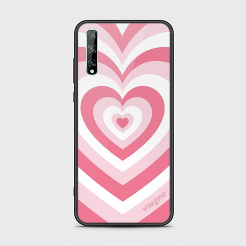 Huawei Y8p Cover - O'Nation Heartbeat Series - HQ Ultra Shine Premium Infinity Glass Soft Silicon Borders Case