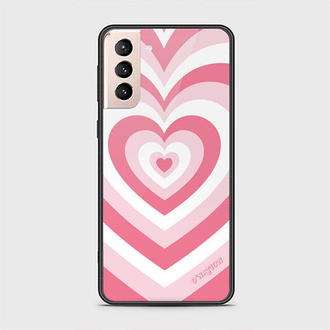 Samsung Galaxy S21 FE 5G Cover - O'Nation Heartbeat Series - HQ Ultra Shine Premium Infinity Glass Soft Silicon Borders Case