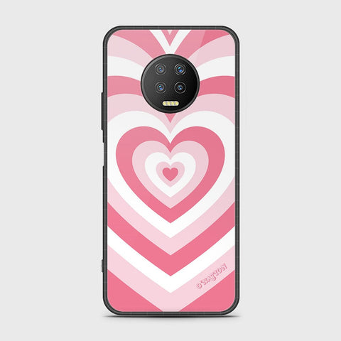 Infinix Note 7 Cover - O'Nation Heartbeat Series - HQ Ultra Shine Premium Infinity Glass Soft Silicon Borders Case