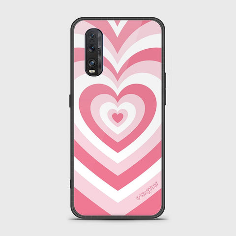 Oppo Find X2 Cover - O'Nation Heartbeat Series - HQ Ultra Shine Premium Infinity Glass Soft Silicon Borders Case