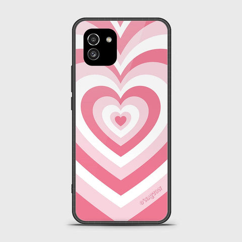 Samsung Galaxy A03 Cover - O'Nation Heartbeat Series - HQ Ultra Shine Premium Infinity Glass Soft Silicon Borders Case