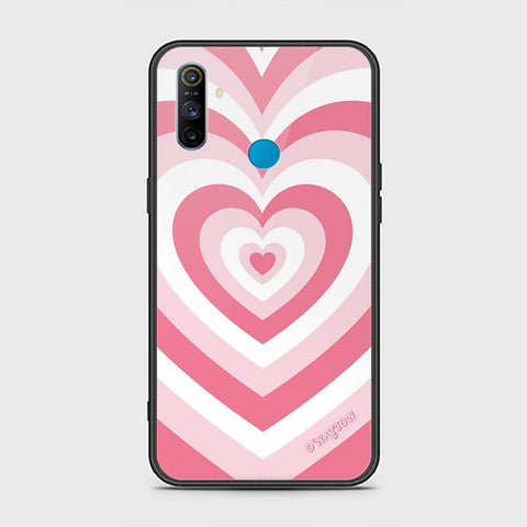 Realme 5i Cover - O'Nation Heartbeat Series - HQ Ultra Shine Premium Infinity Glass Soft Silicon Borders Case