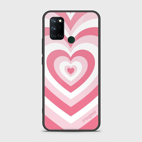 Realme C17 Cover - O'Nation Heartbeat Series - HQ Ultra Shine Premium Infinity Glass Soft Silicon Borders Case