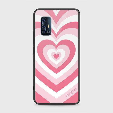 Vivo V17 Cover - O'Nation Heartbeat Series - HQ Ultra Shine Premium Infinity Glass Soft Silicon Borders Case