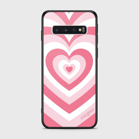 Samsung Galaxy S10 Cover - O'Nation Heartbeat Series - HQ Ultra Shine Premium Infinity Glass Soft Silicon Borders Case